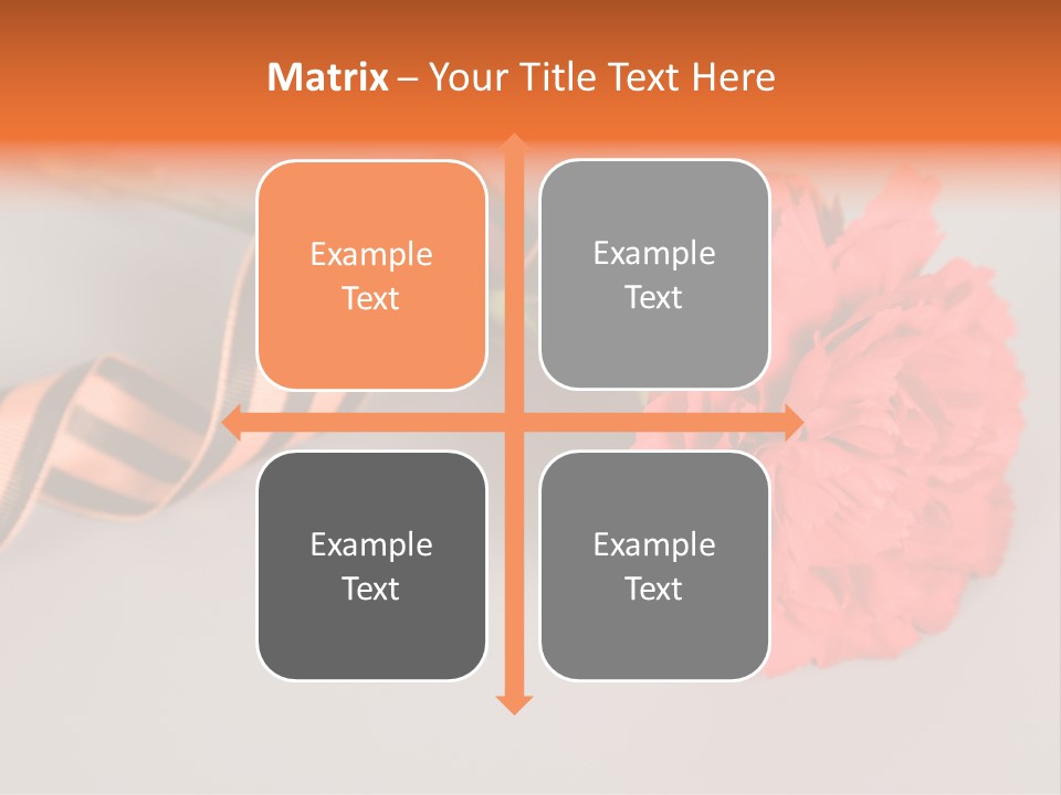 Decoration Red Bow PowerPoint Template