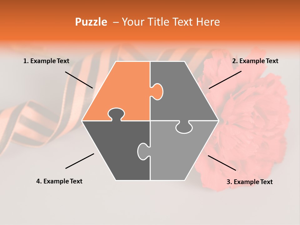 Decoration Red Bow PowerPoint Template