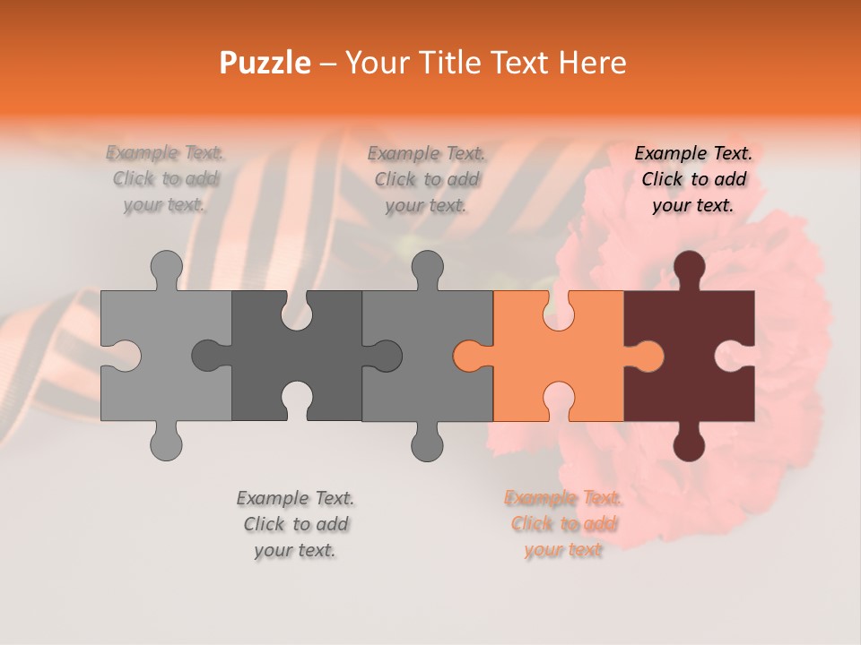 Decoration Red Bow PowerPoint Template