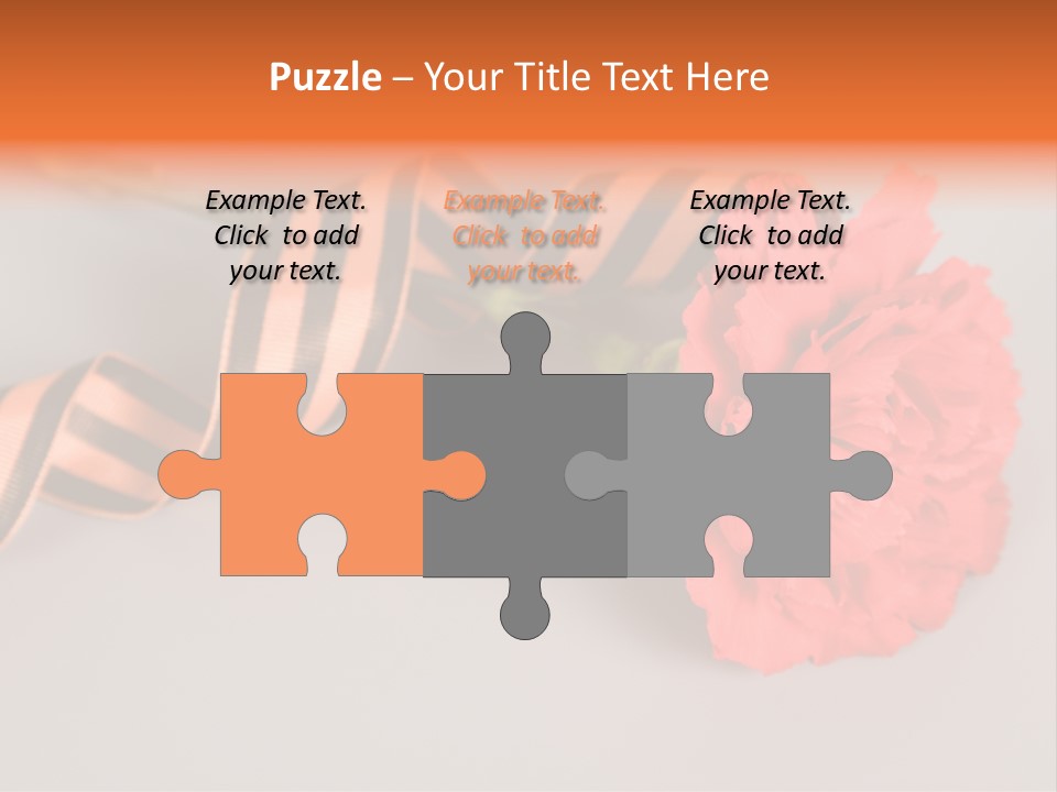 Decoration Red Bow PowerPoint Template