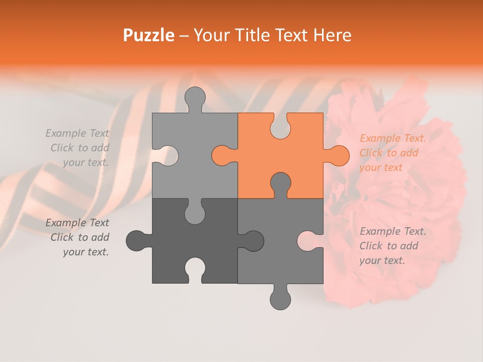 Decoration Red Bow PowerPoint Template