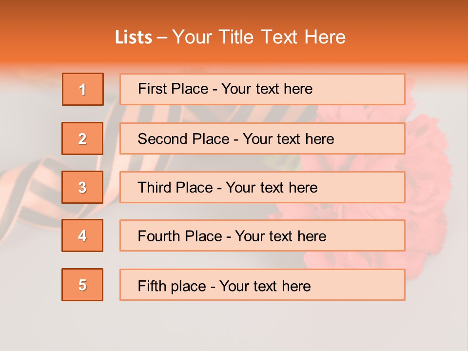 Decoration Red Bow PowerPoint Template