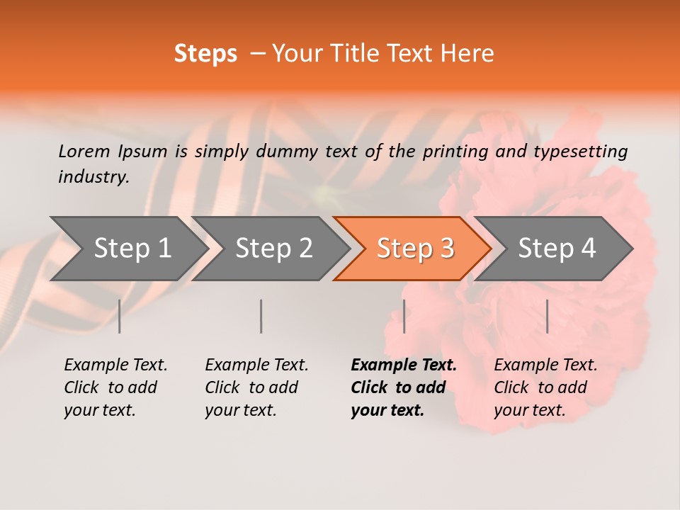 Decoration Red Bow PowerPoint Template