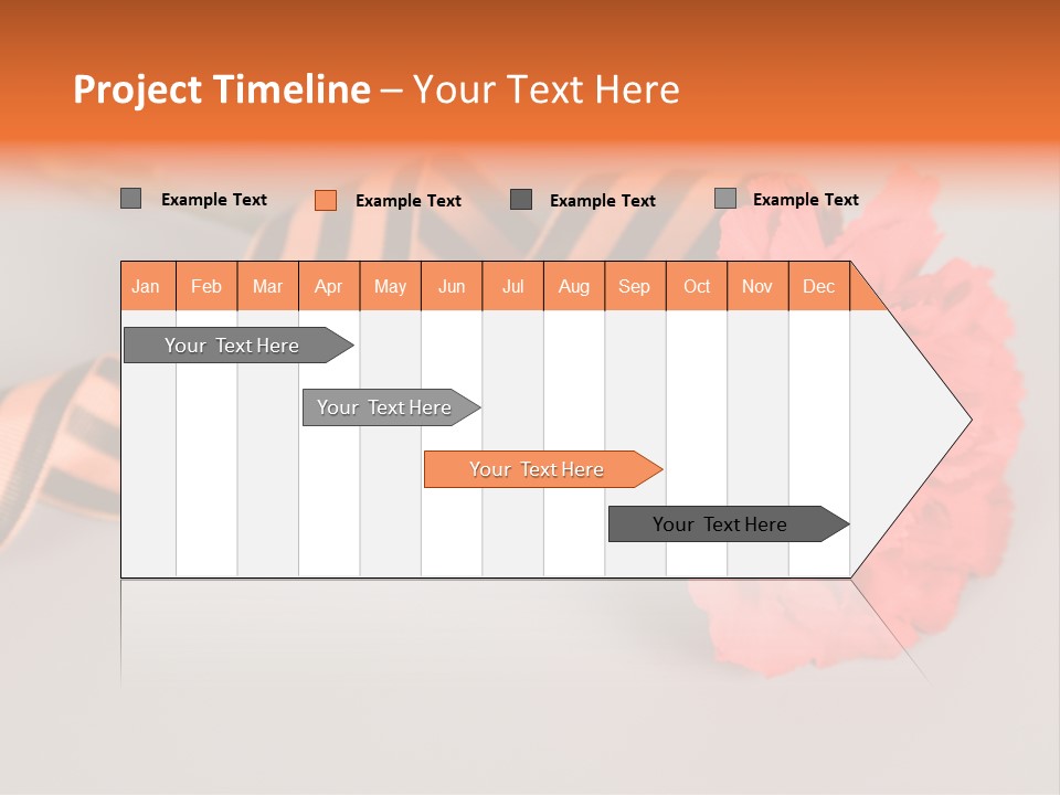 Decoration Red Bow PowerPoint Template