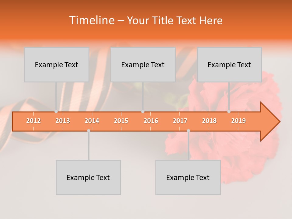 Decoration Red Bow PowerPoint Template