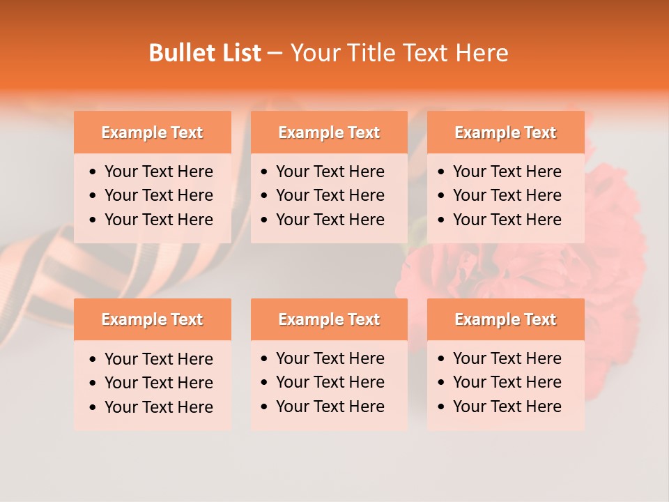 Decoration Red Bow PowerPoint Template