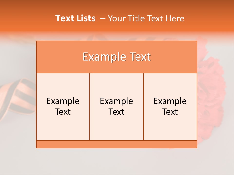 Decoration Red Bow PowerPoint Template