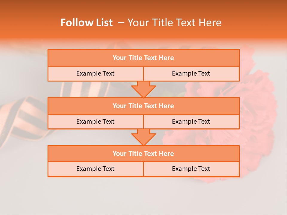 Decoration Red Bow PowerPoint Template