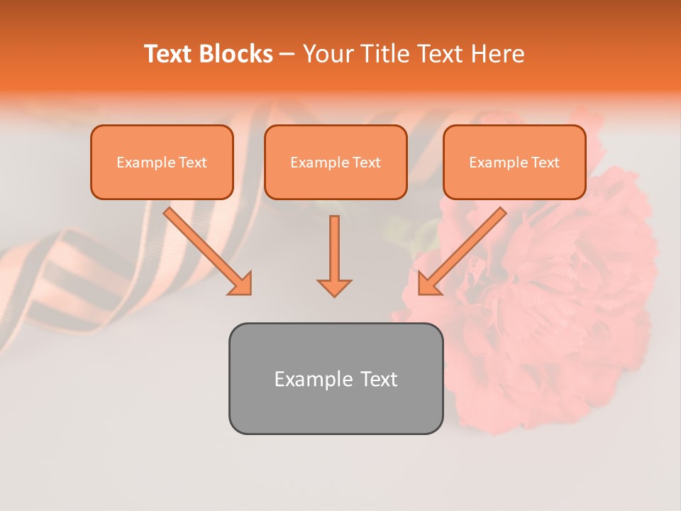 Decoration Red Bow PowerPoint Template