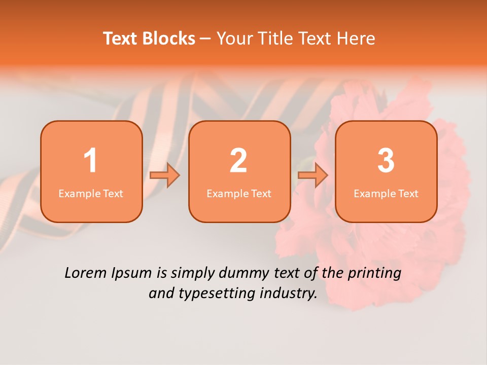 Decoration Red Bow PowerPoint Template