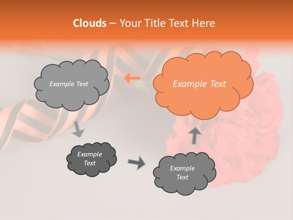 Decoration Red Bow PowerPoint Template