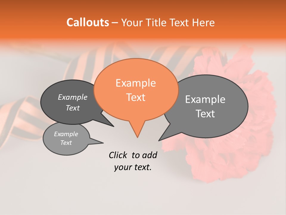 Decoration Red Bow PowerPoint Template