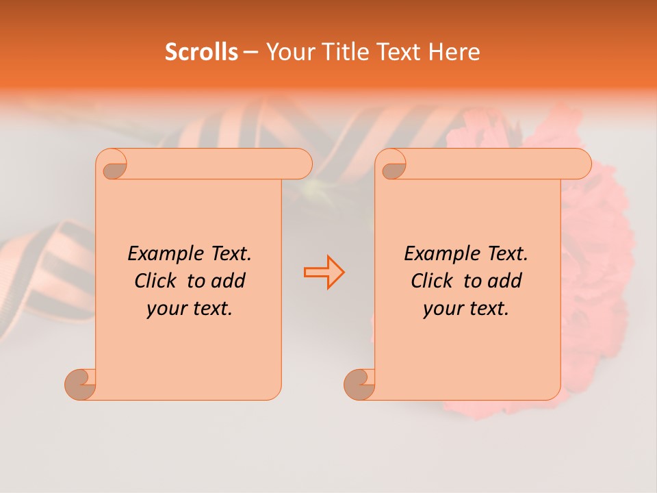 Decoration Red Bow PowerPoint Template