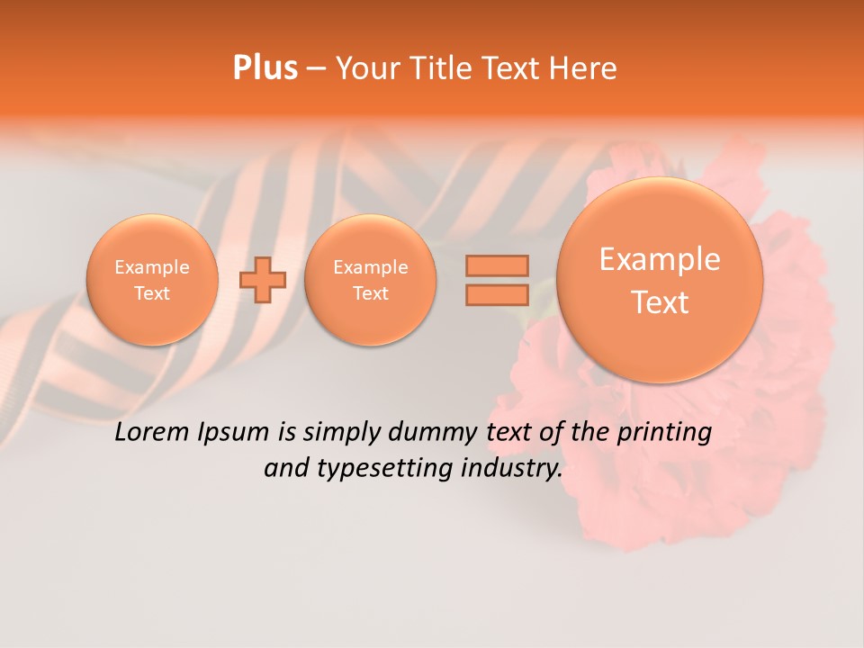 Decoration Red Bow PowerPoint Template