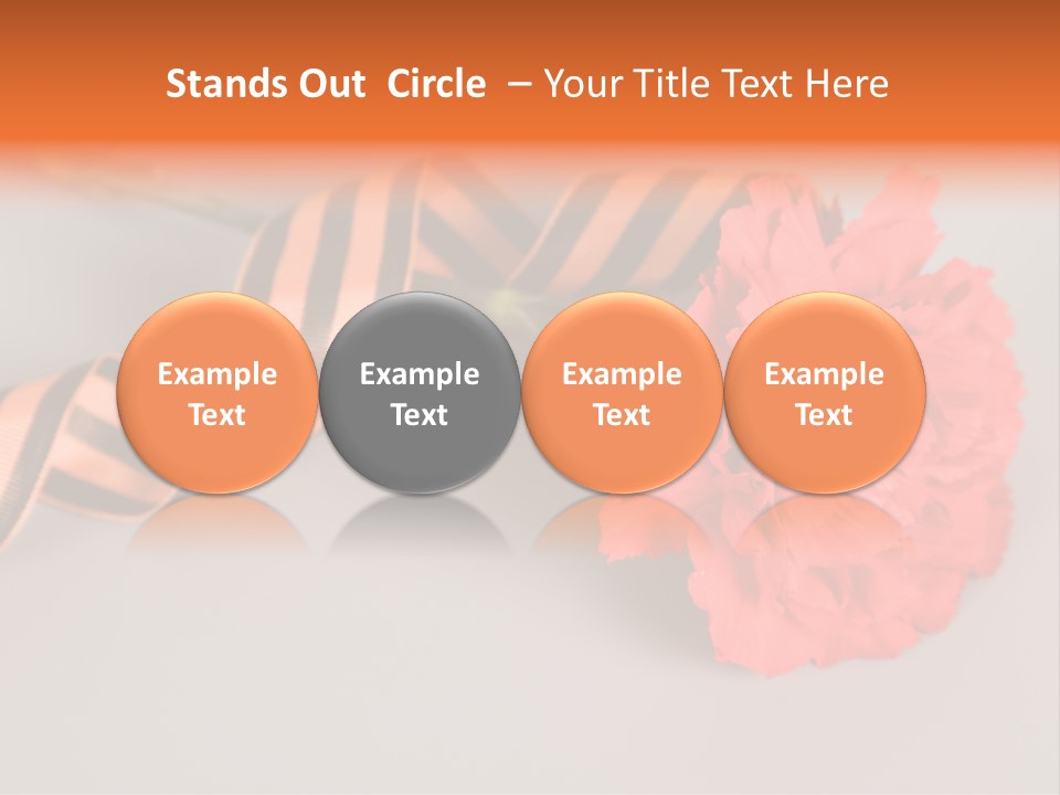 Decoration Red Bow PowerPoint Template