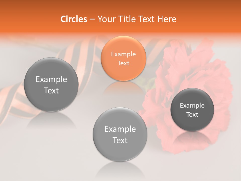 Decoration Red Bow PowerPoint Template