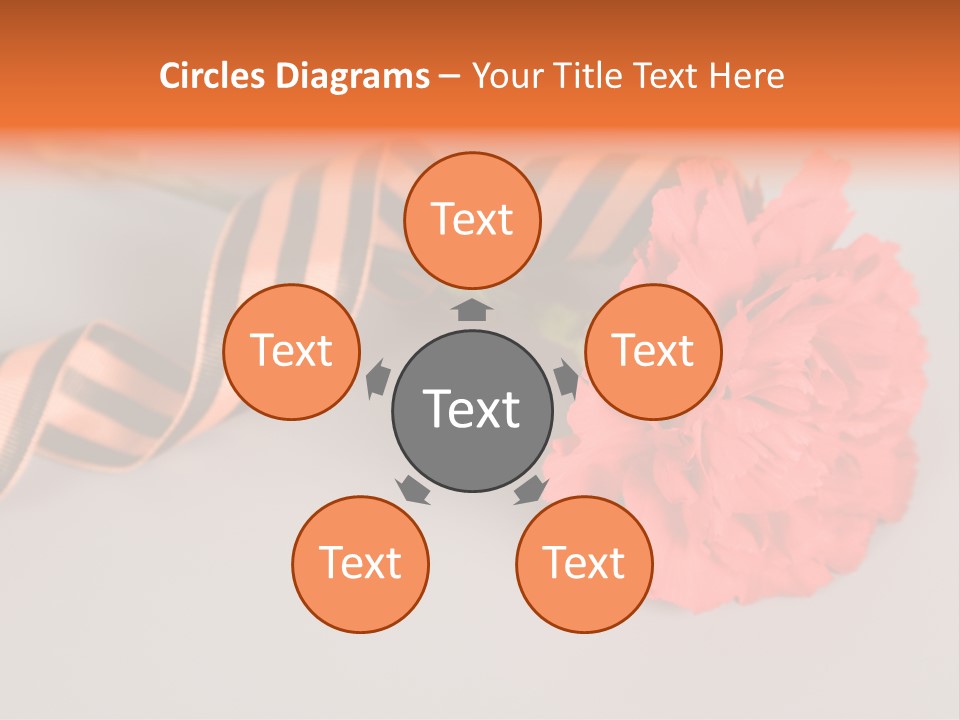 Decoration Red Bow PowerPoint Template