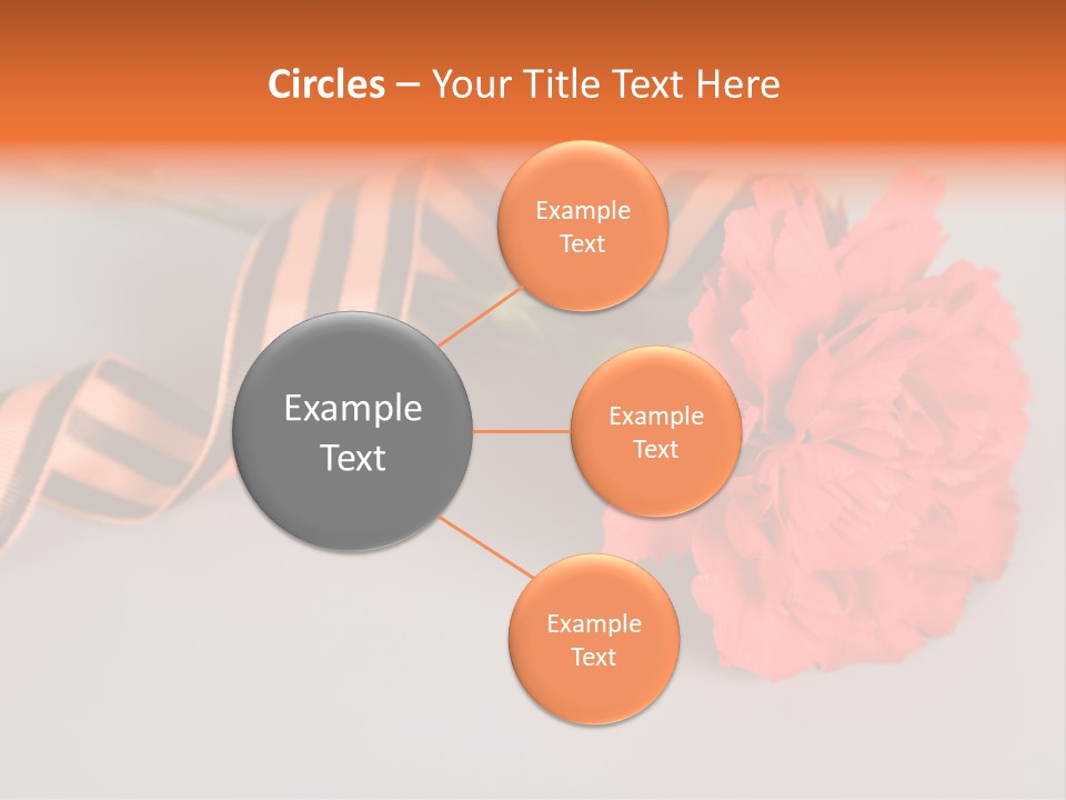 Decoration Red Bow PowerPoint Template