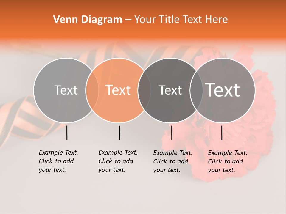 Decoration Red Bow PowerPoint Template