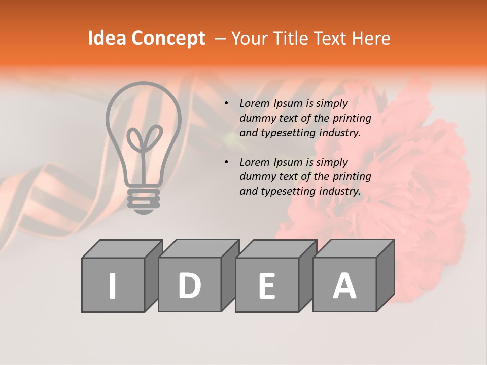 Decoration Red Bow PowerPoint Template