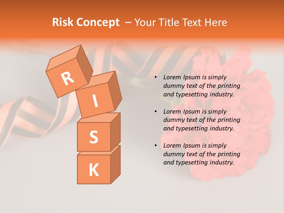 Decoration Red Bow PowerPoint Template