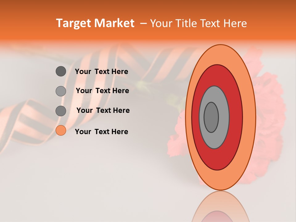 Decoration Red Bow PowerPoint Template