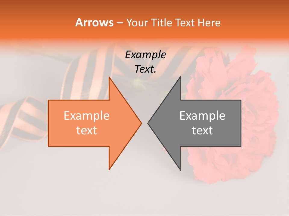 Decoration Red Bow PowerPoint Template