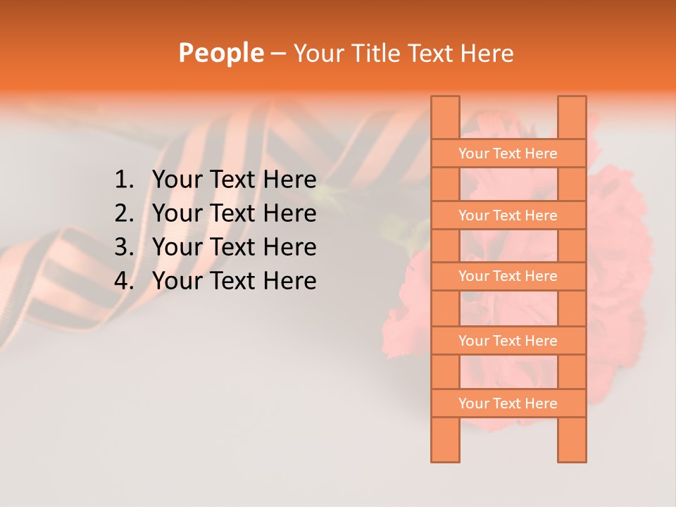 Decoration Red Bow PowerPoint Template