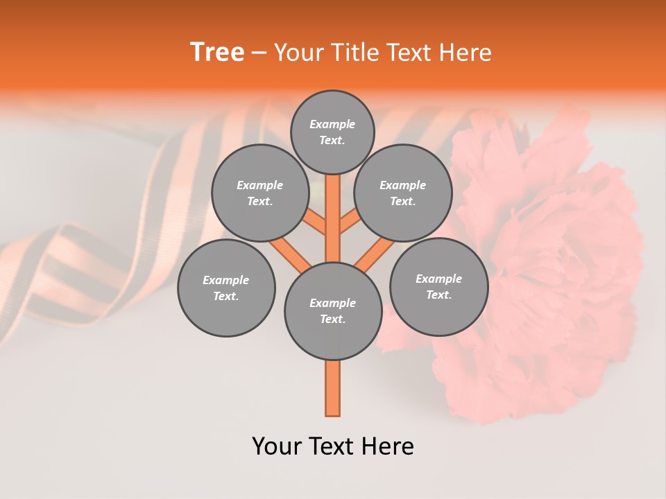 Decoration Red Bow PowerPoint Template