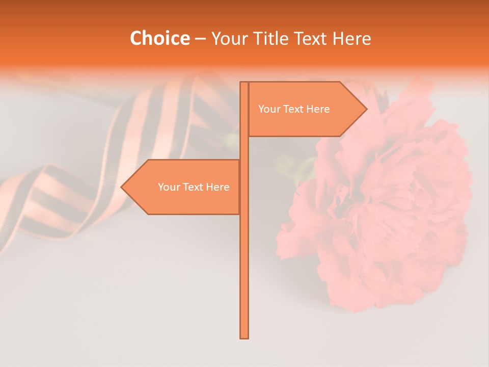 Decoration Red Bow PowerPoint Template