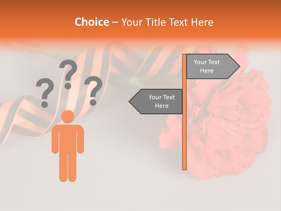 Decoration Red Bow PowerPoint Template