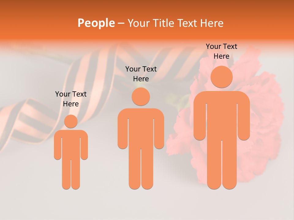 Decoration Red Bow PowerPoint Template