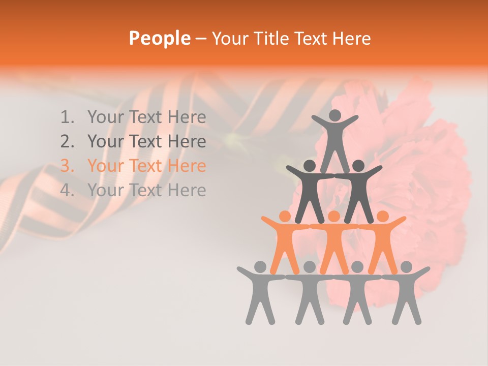 Decoration Red Bow PowerPoint Template