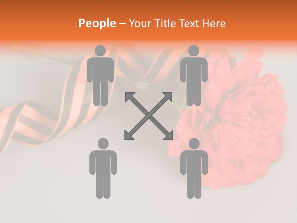 Decoration Red Bow PowerPoint Template