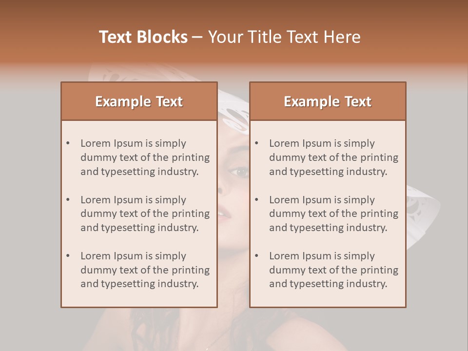 Sexy Girl Vintage PowerPoint Template