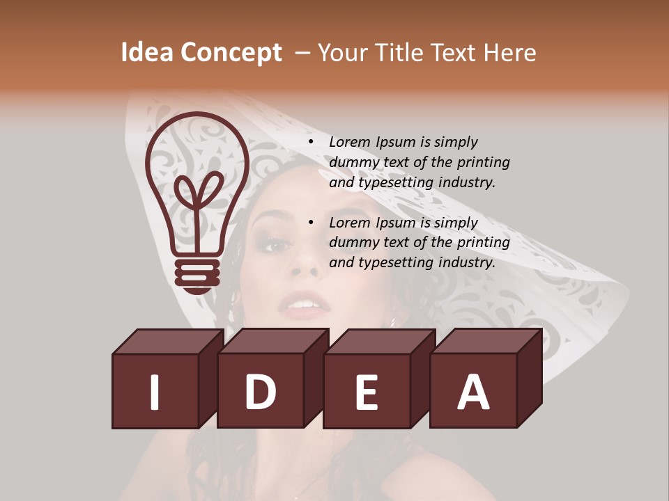 Sexy Girl Vintage PowerPoint Template