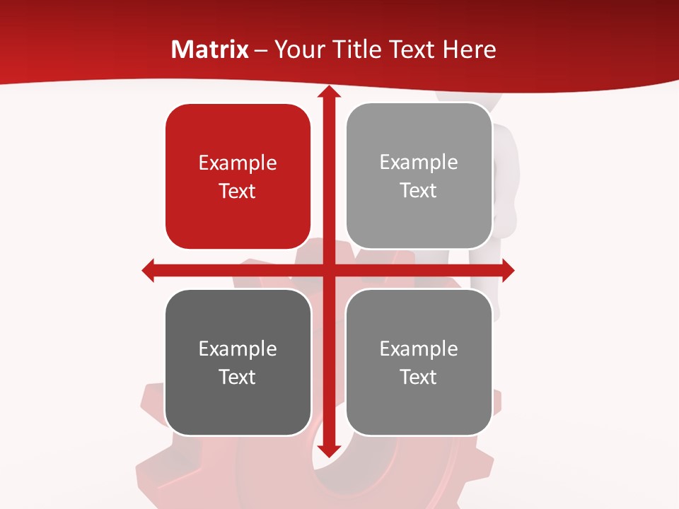 Spin Red Work PowerPoint Template