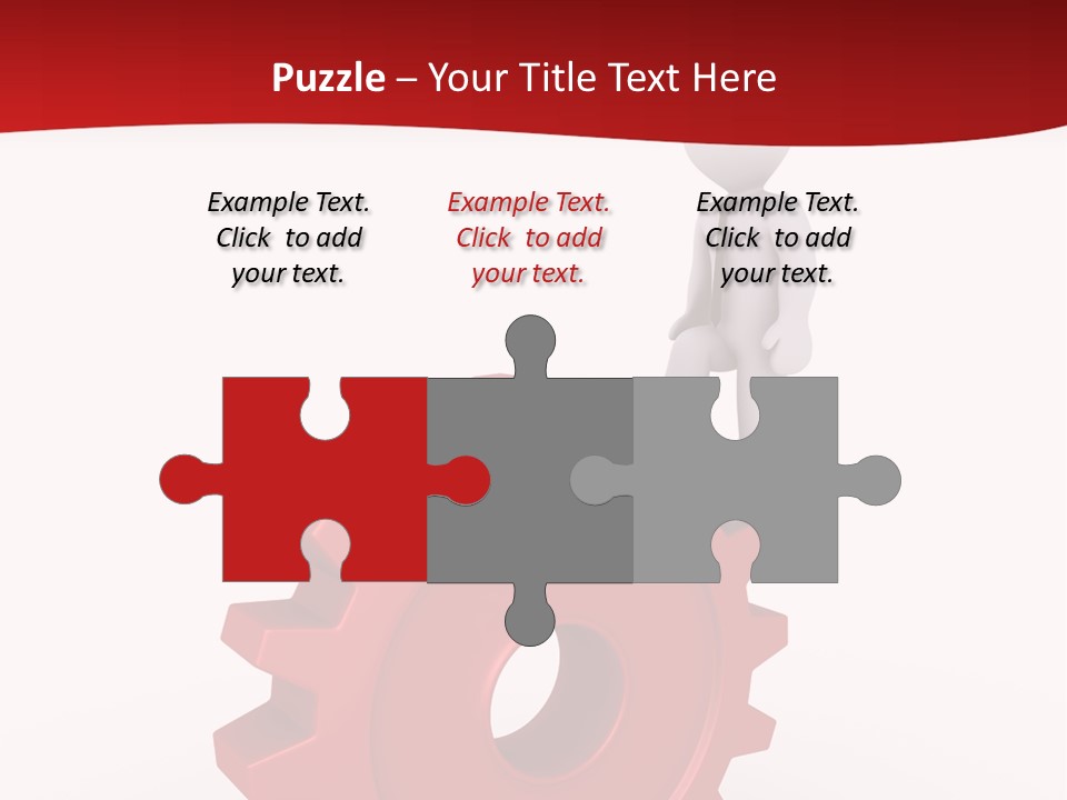 Spin Red Work PowerPoint Template