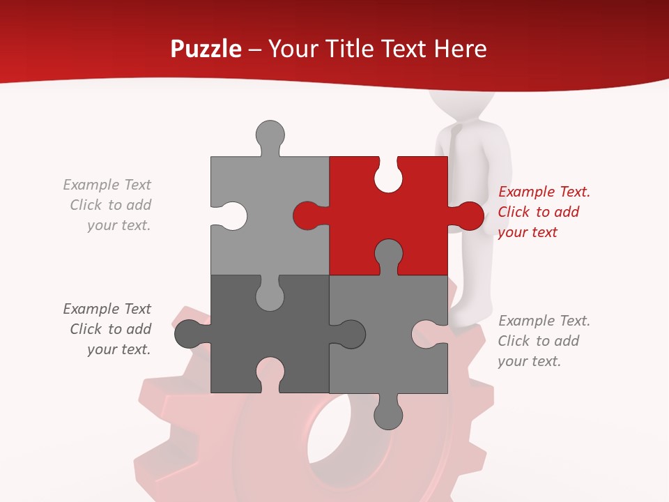 Spin Red Work PowerPoint Template