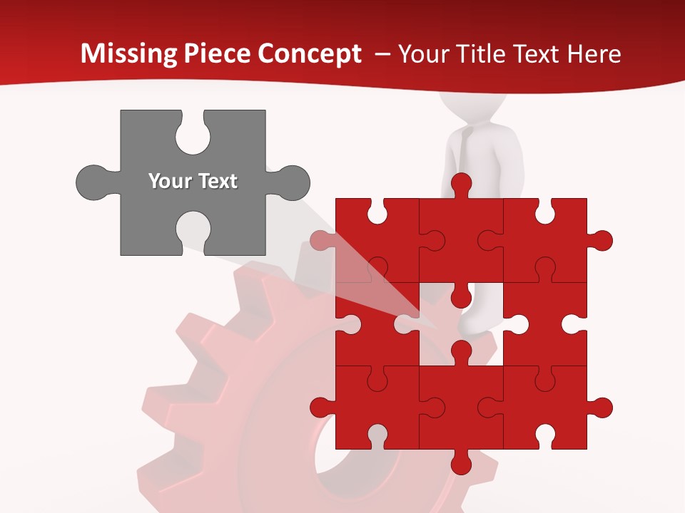 Spin Red Work PowerPoint Template
