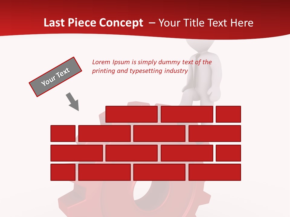 Spin Red Work PowerPoint Template