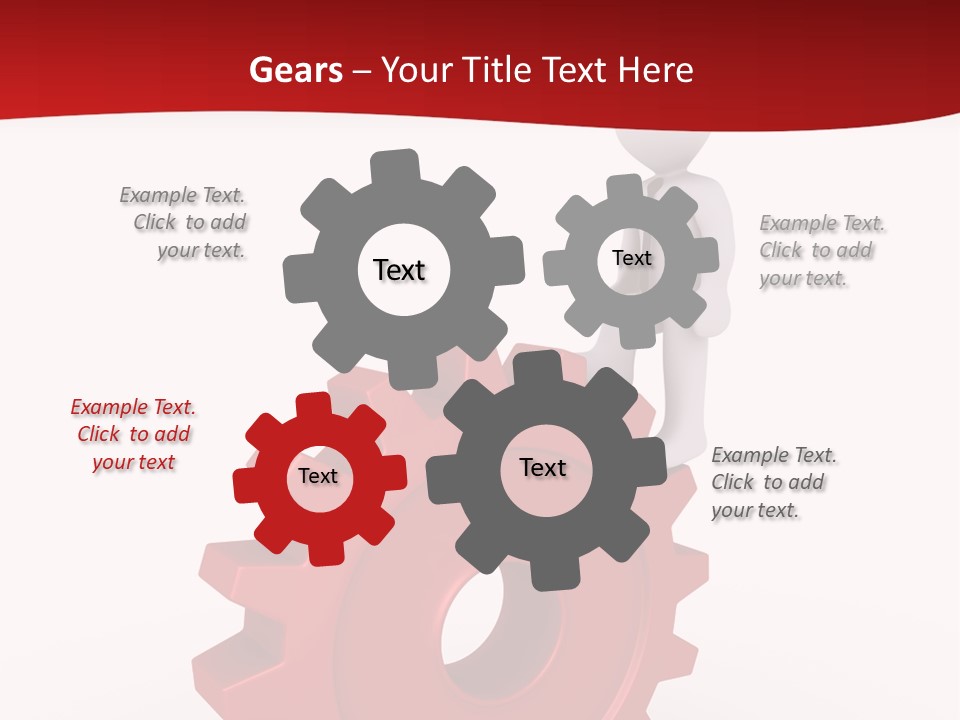 Spin Red Work PowerPoint Template