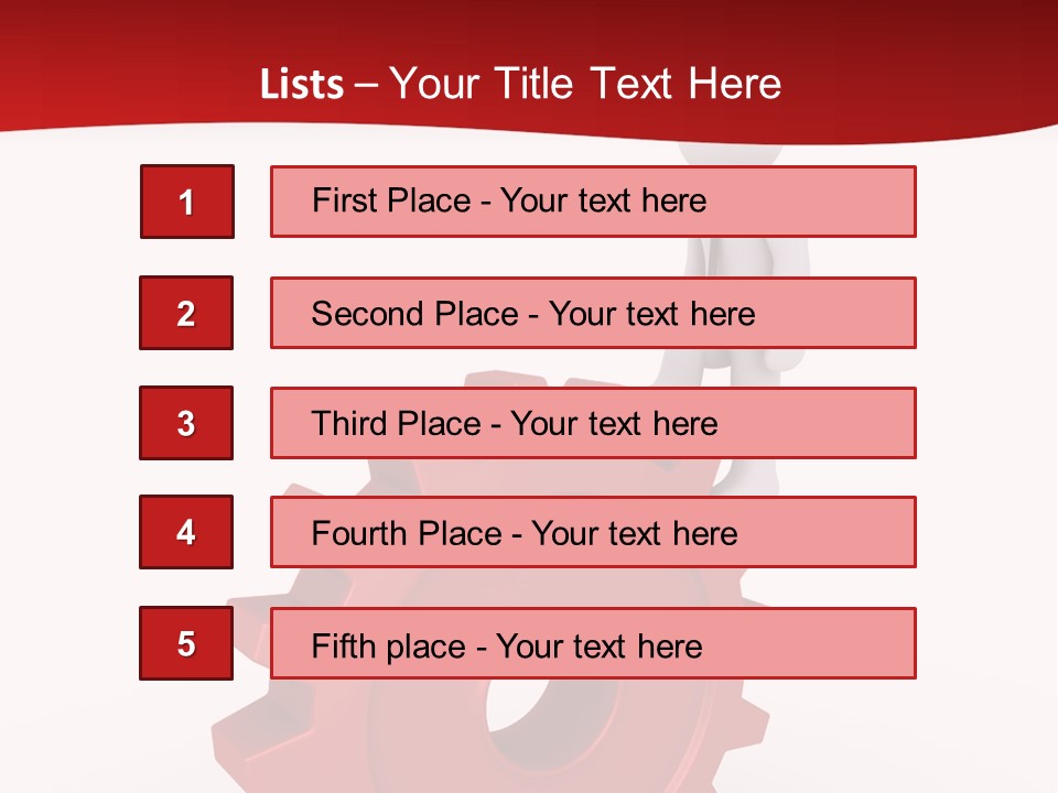 Spin Red Work PowerPoint Template
