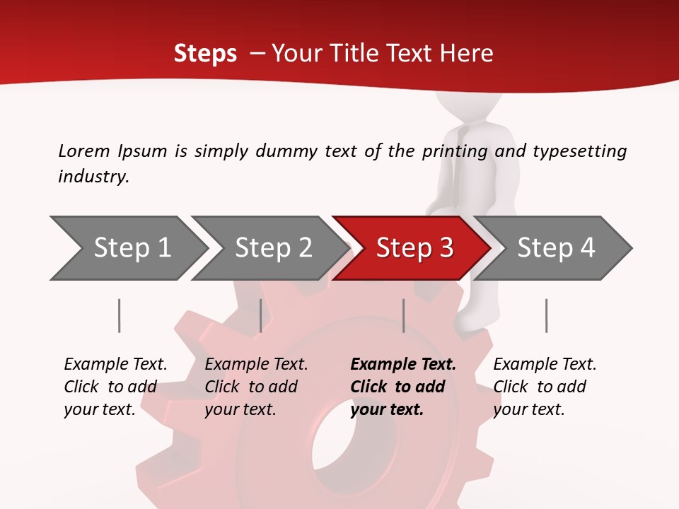 Spin Red Work PowerPoint Template