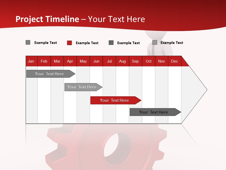 Spin Red Work PowerPoint Template