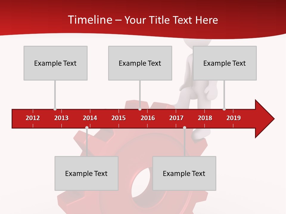 Spin Red Work PowerPoint Template