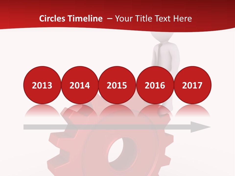 Spin Red Work PowerPoint Template