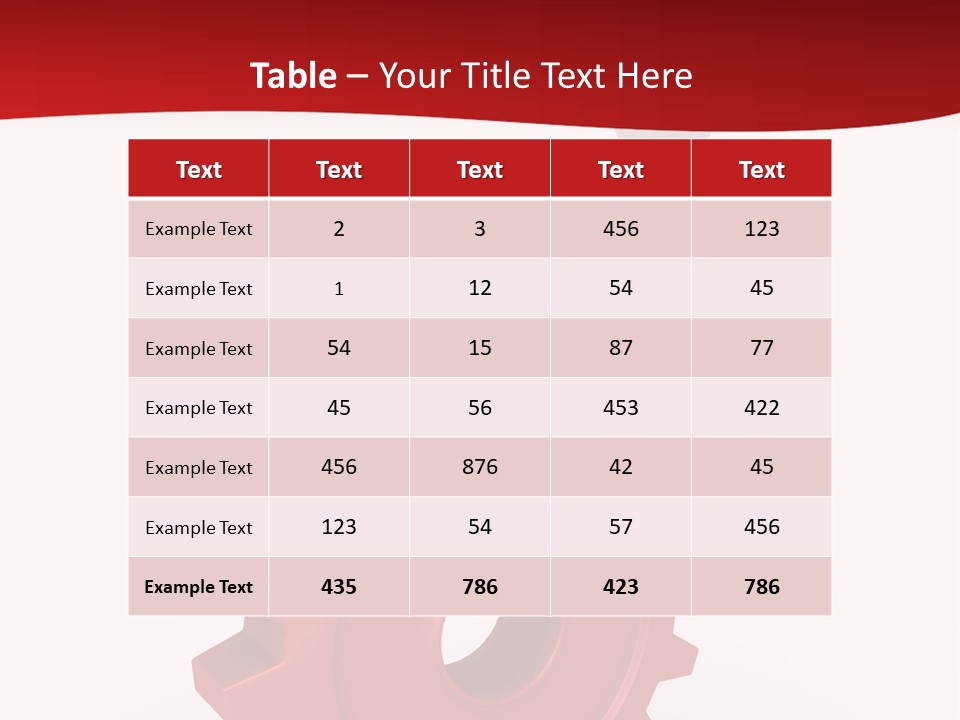 Spin Red Work PowerPoint Template