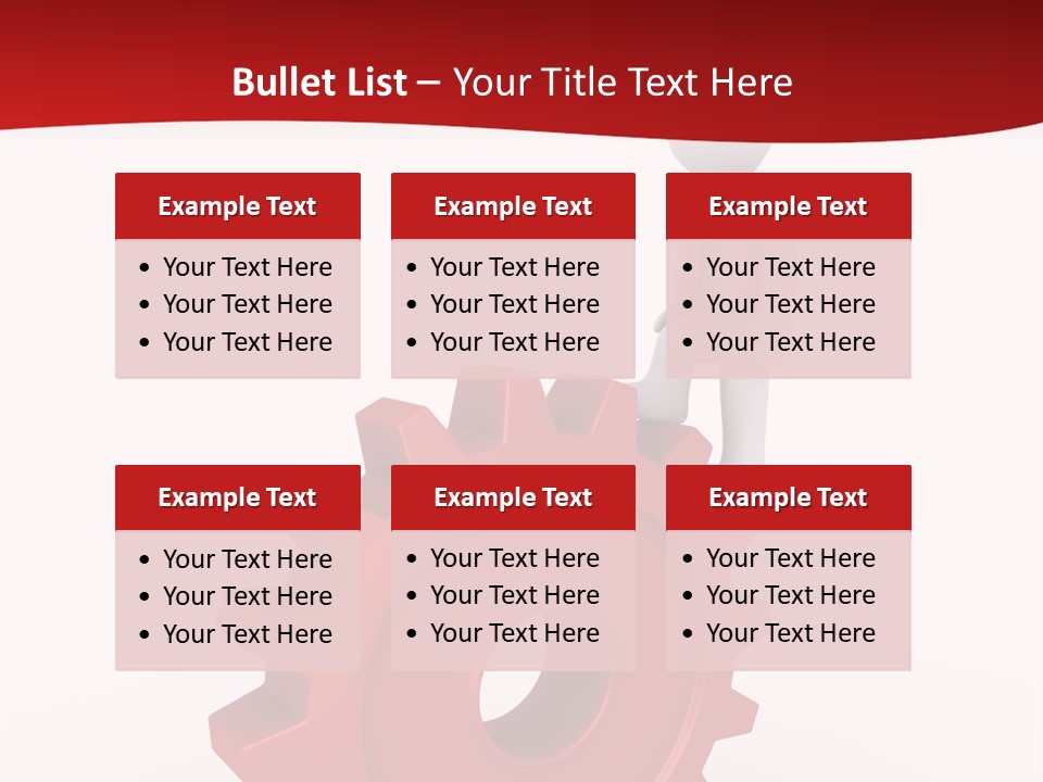 Spin Red Work PowerPoint Template