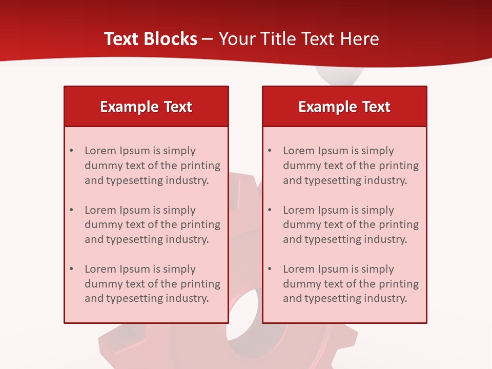Spin Red Work PowerPoint Template